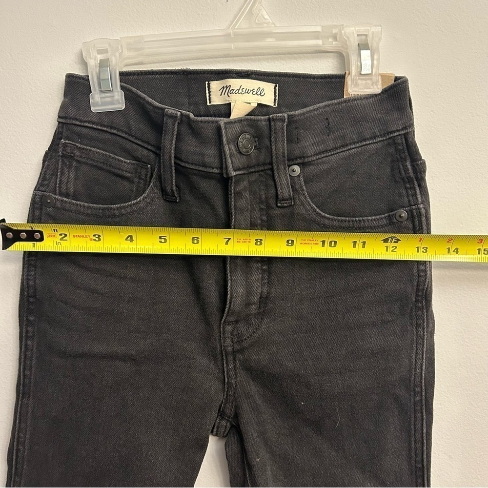 Madewell Black Jeans 10” High-Rise Skinny Size 24 NWT - Picture 10 of 12
